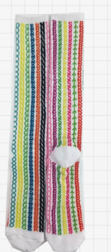 Stronger Nurse ColorBlock Compression Socks